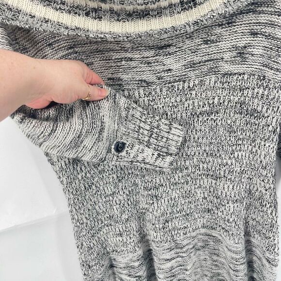 Maurices Women's Sweater Dress Off Shoulder Long sleeve Pullover Gray Size Large - Picture 11 of 11